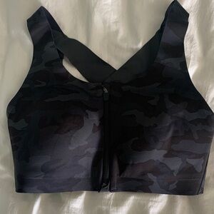 Lululemon Athletica Black Camouflage Sports Bra